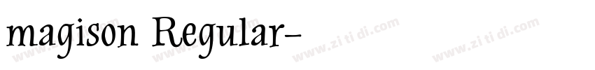 magison Regular字体转换